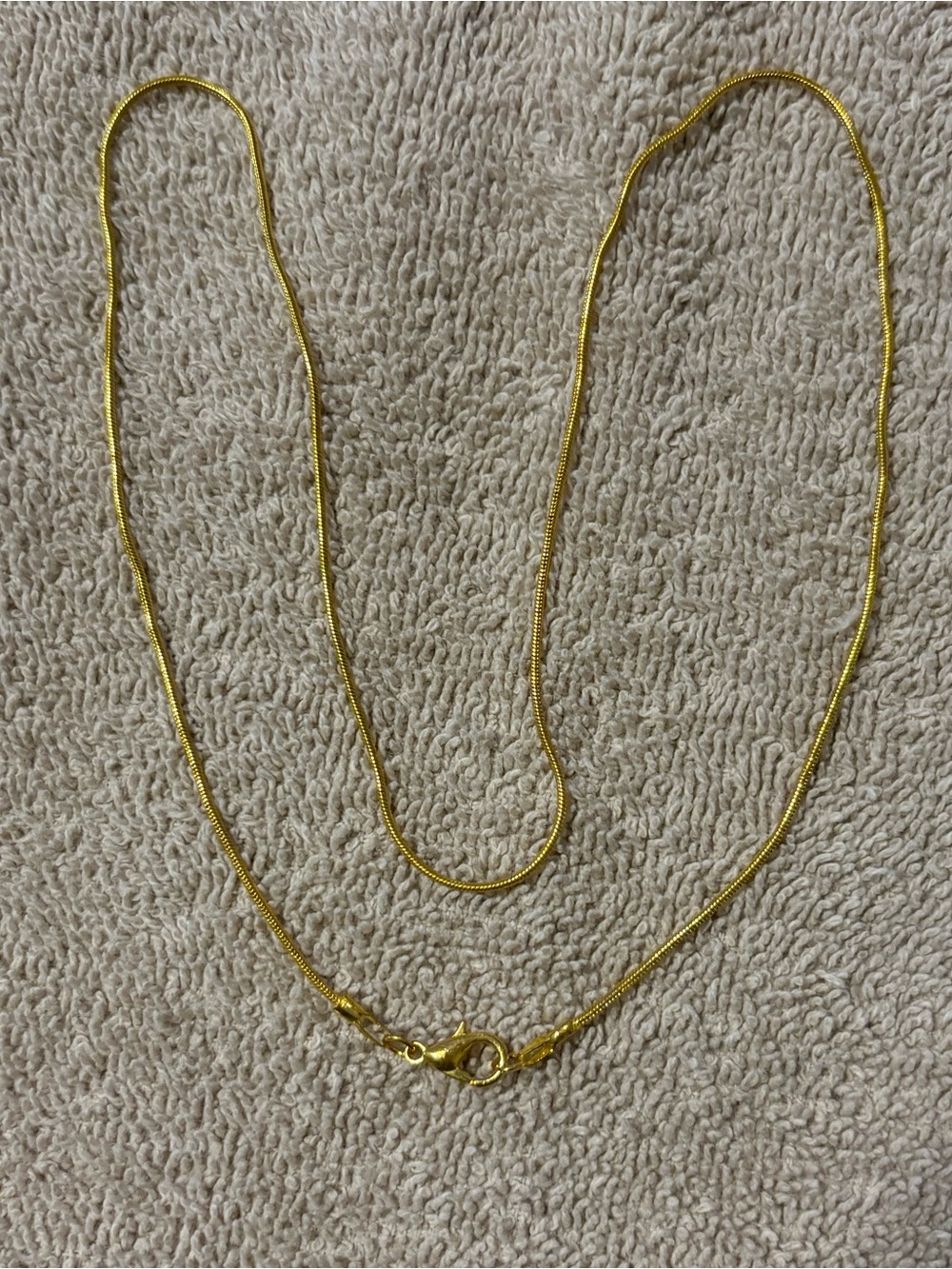 Gold Tone Women's Snake Chain Necklace - Unbranded 20A